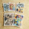3Pcs Storage Bag Mesh Zipper Toy Building Block Puzzle Sub-Package Children Particle Zipper Transparent Finishing Storage
