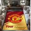 Manchester United Nadrukowany Dywanik z Kryształowego Aksamitu Antypoślizgowy Dywanik z Kryształowego Aksamitu Do Sofy Sypialni Wnętrza Dekoracja Domu
