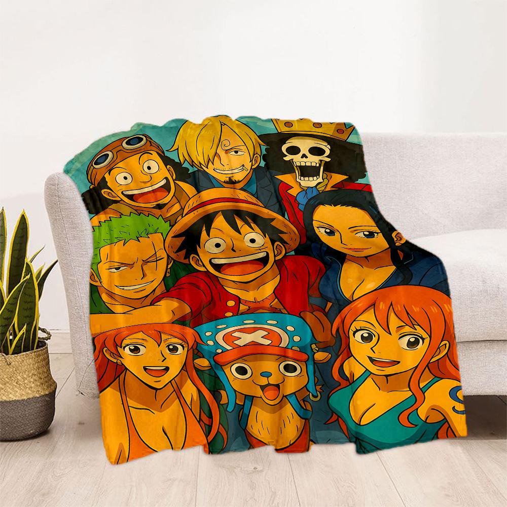 One Piece Adventure Flannel Blanket-Soft and Suitable for Sofas,Beds,Offices,Travel,All Seasons,Great Gift for Holidays and Birthdays.