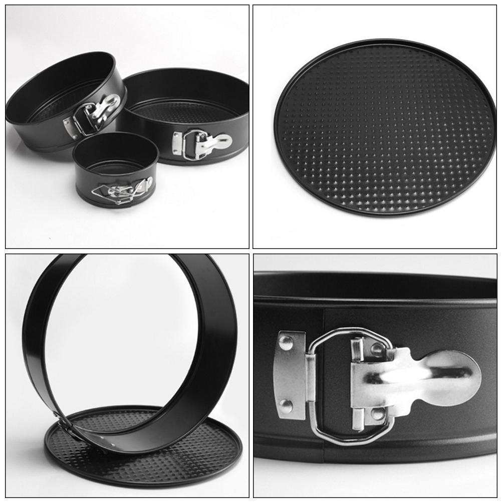 3Pcs Springform Cheesecake Pan Set Non Stick Leak Proof Cake Bakeware