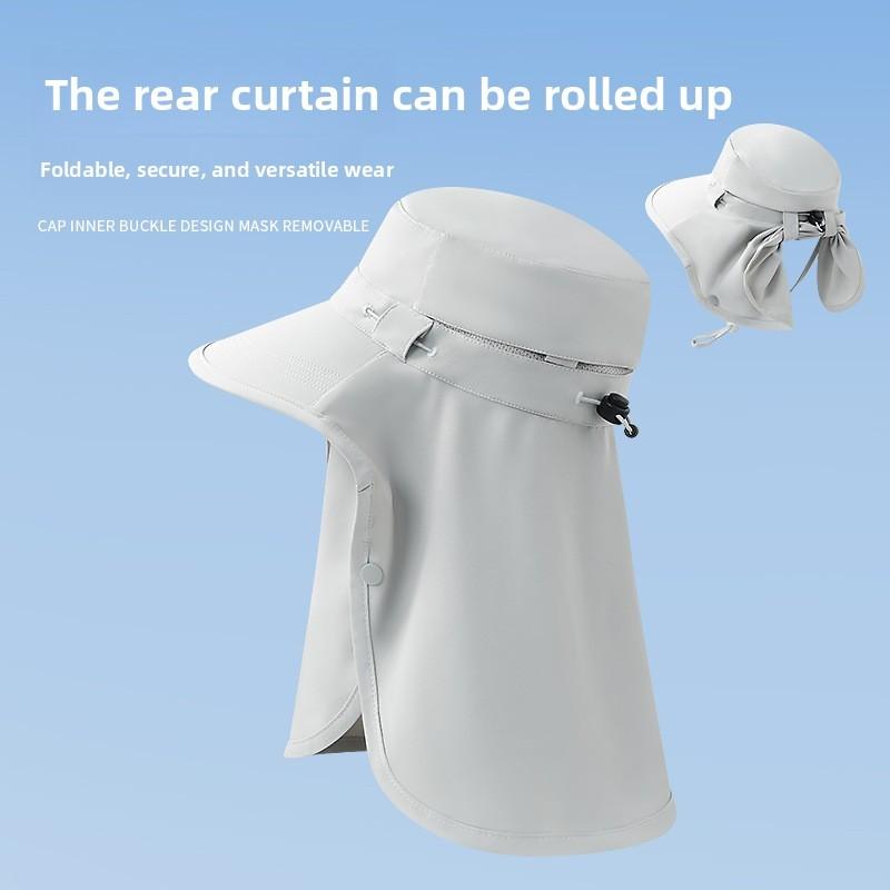 Sun Protection Mask With Breathable Ice Silk Fabric For Outdoor Activities
