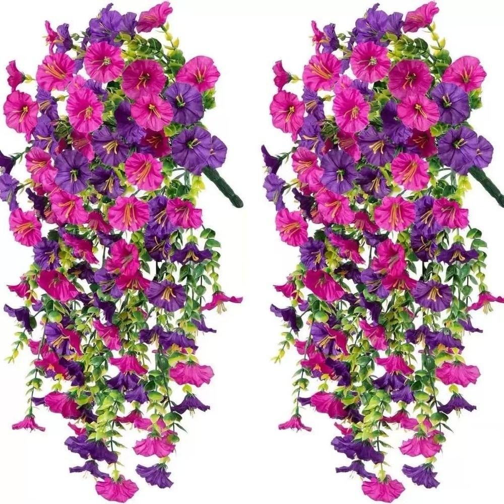 5 Forks Artificial Flower Vine 75cm Artificial Morning Glory Hanging Flower Vine Wall Decor