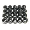 Deepa Ribusu M14 19HEX Black Through Nuts for Toyota Land Cruiser Lexus P1.5 (20 Pieces) 100/200, LS460/LS600/LX570/LC500/Tundra/Sequoia