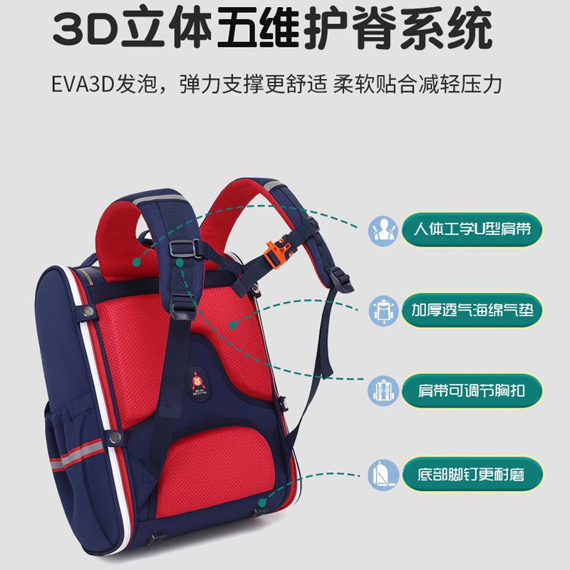 Elementary school school bags, boys and girls, reduce the burden and fall, prevent splashing water, and children's backpacks for spine protection.