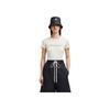 Moncler Simple Comfortable Letter Short Sleeve T-Shirt Women T-Shirts White K1-093-8C00009-89AUO-034