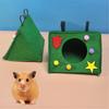 Hamster Hanging Swing Hanging Rabbits Toy Soft Swing House for Hamster for Guinea Pigs, Gerbils Molar Toy Bed