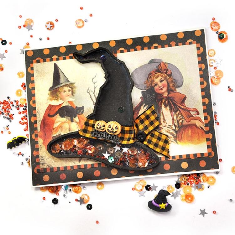 Halloween Witch Hat Metal Cutting Dies DIY Stamps Crafts Scrapbooking Photo