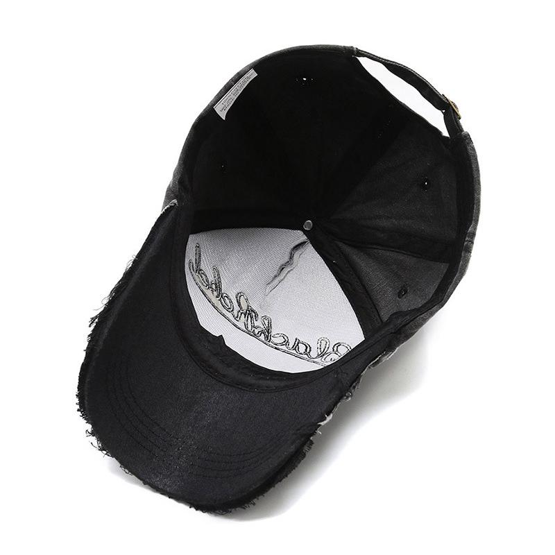 Embroidered Letter Baseball Cap Sun Hat for Men Women Embroidery Ponytail Panama Cap Snapback Hat Fishing Ha Peak Cap