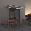 Maison Exclusive - Auvent Automatique Avec Capteur De Vent Et LED 350x250 Cm Crème