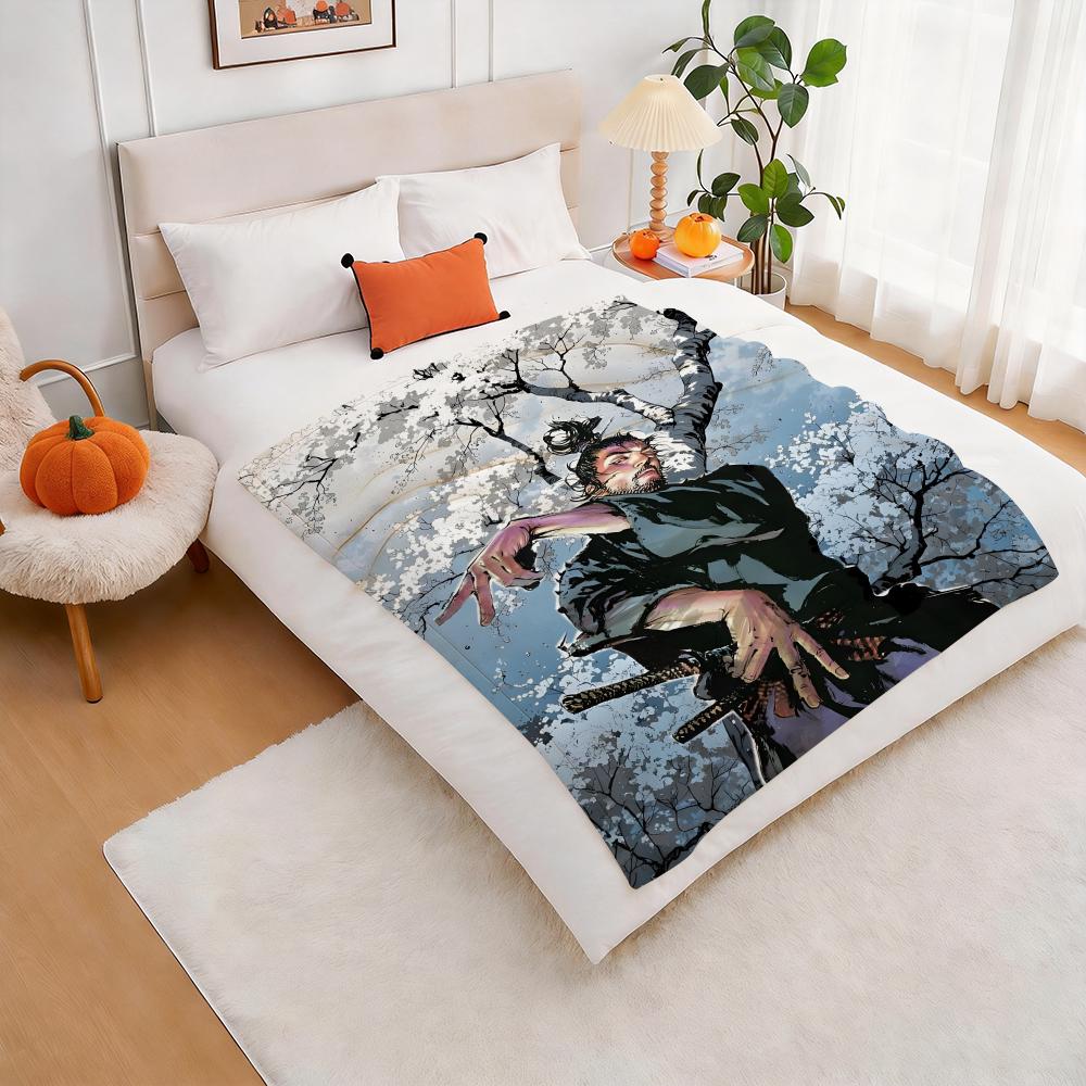 Vagabond Throw Lightweight 240G Flannel Blanket Soft Skin-Friendly For Summer Cooling