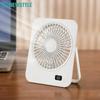 Portable Fan Rechargeable Desk Fan 5 Speed Wind Adjustable Silent Battery Powered Personal Desktop Fan For Bedroom Bedside