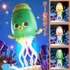 Squid Toy, Crawling and Dancing Octopus, Electric Squid Toy with LED Lights and Music, Automatic Obstacle Avoidance, USB Rechargeable, Imitation, for