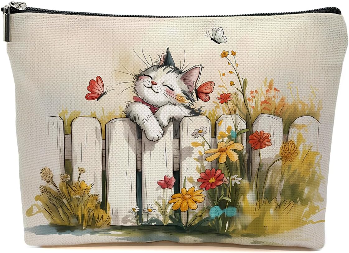 

Подарки для женщин с кошками Книжная полка Косметичка Кошки Цветочная тематика Косметички Дорожный органайзер Сумка-кошелек на молнии Подарок на день рождения