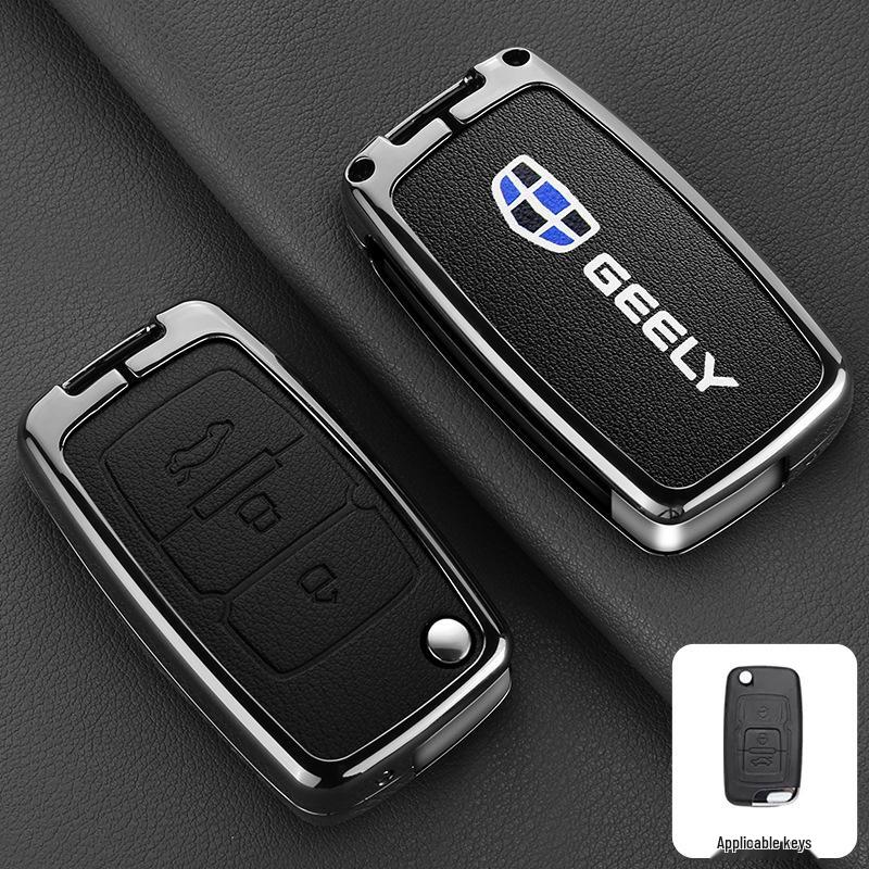Premium Protective Key Cover for Geely Emgrand: Fits 26 Models including Xingyue L, Xingrui, Boyue L, Haoyue, Bin Yue – Men's Buckle Design