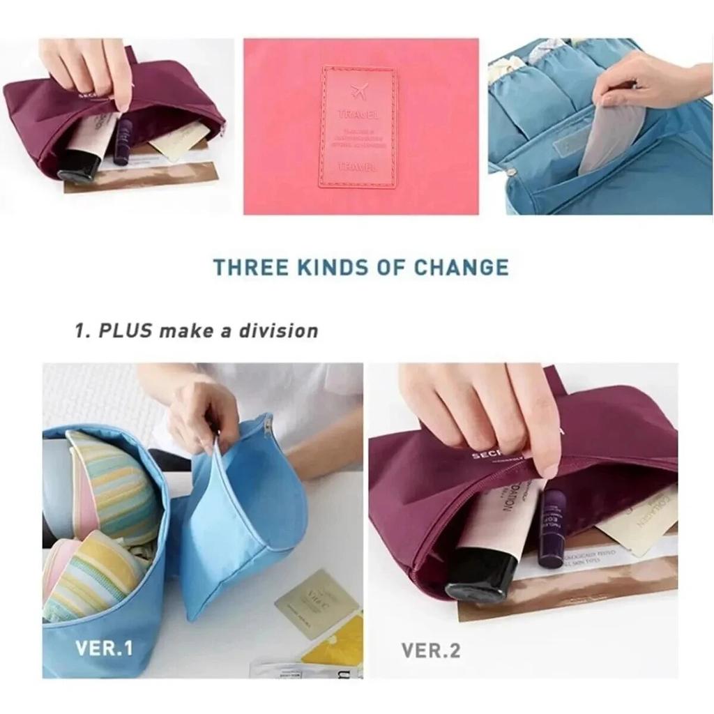 New Portable Travel Storage Bag Multi-function Bra Underwear Organizer Bags Toiletry Cosmetic Case for Outdoor Travel