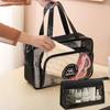 Beach Bag Portable Transparent Clothes Makeup Pouch Shopping Handbag Large Picnic Basket Travel Organizer Travel Essentials