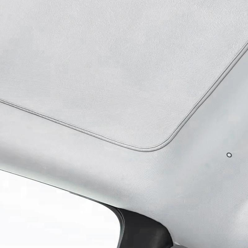 Car Suede Fabric Electrostatic Adsorption Sunroof Sunshade For XPENG G7 2025-Present Anti-UV Heat Insulation Skylight Accessory