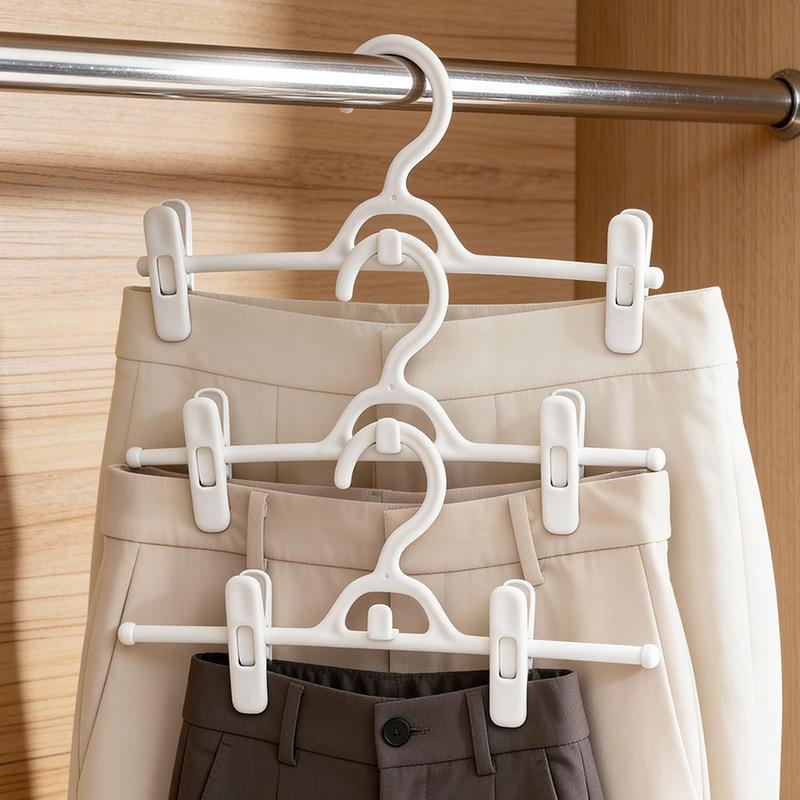 Traceless household pants rack, pants clip jk skirt clip hanger clip, pants hanger storage artifact wardrobe special underwear rack