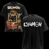 Digimon Agumon Anime Bedrucktes T-Shirt Herren Damen Gewaschenes Baumwoll-T-Shirt Manga Vintage T-Shirt Harajuku Männliches Kurzarm Freizeit-T-Shirt