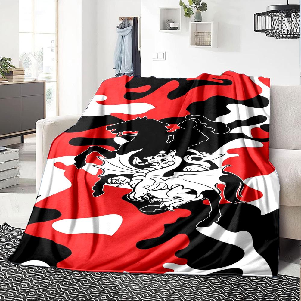 St George llawarra Print Flannel Blanket High Quality Warm Comfortable Cover for All Seasons Perfect for Gifts Home Decor