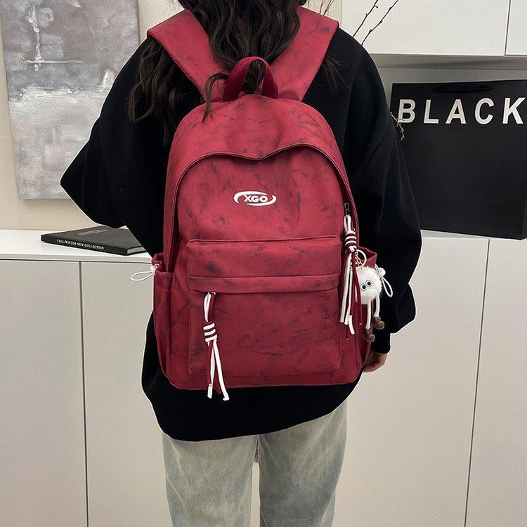 Schoolbag Japanese Simple Fashion High Value Large Capacity Commuter Versatile Schoolbag Junior High School High School Student Backpack