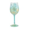 Lolita Under the Sea Wine Glass, Hand-Painted Glassware 15oz