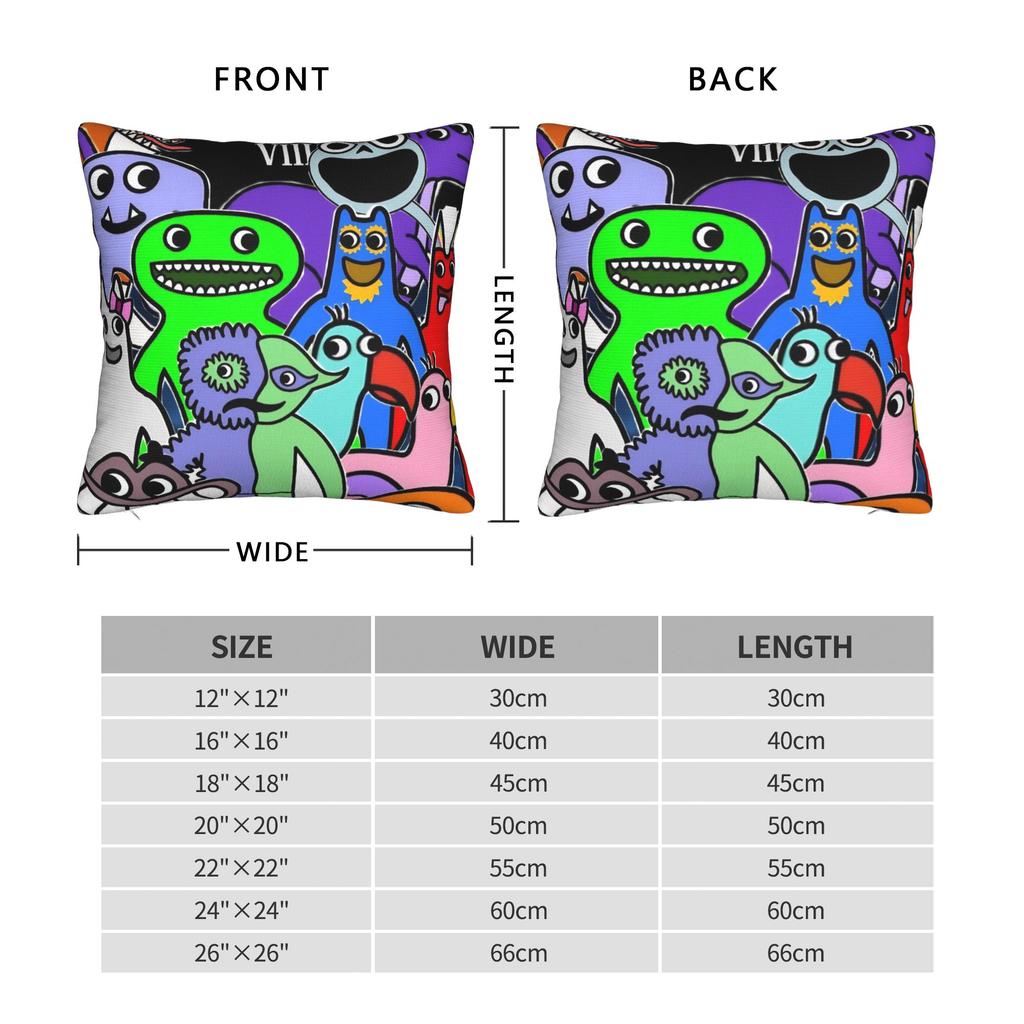 Decorative Pillowcase Garten of Banban Funny Games Product Living Room Throw Pillow Case Cover Square Multiple Sizes