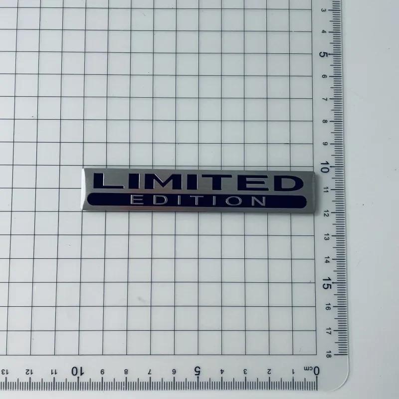 3D Metal Aluminium Silver Black Logo LIMITED EDITION Emblem Car Fender Badge Trunk Decal LIMITED EDITION Stikcer Accessories