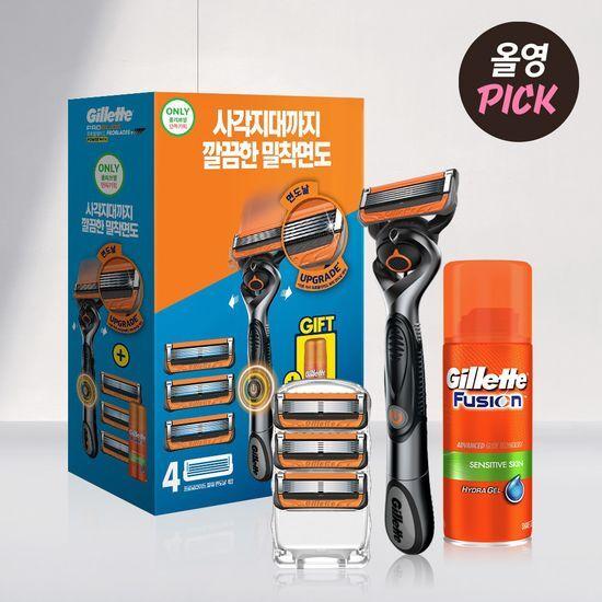 Gillette ProGlide Power Plan (Handle + 4 Blades + Mini Gel)