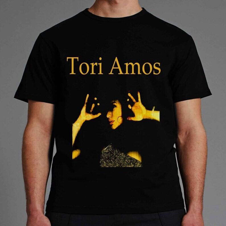 

Tori Amos For Fans Heavy Cotton Black Shirt Full Size Unisex - Unisex T-Shirt S