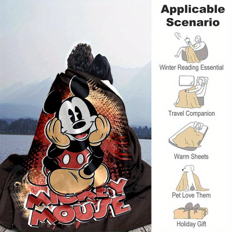 1pc. Mickey Mouse Cartoon Blanket, Seasonal Home Decor Gift for Friends and Family, Soft Throw Blanket Suitable for All Seasons, Perfect for