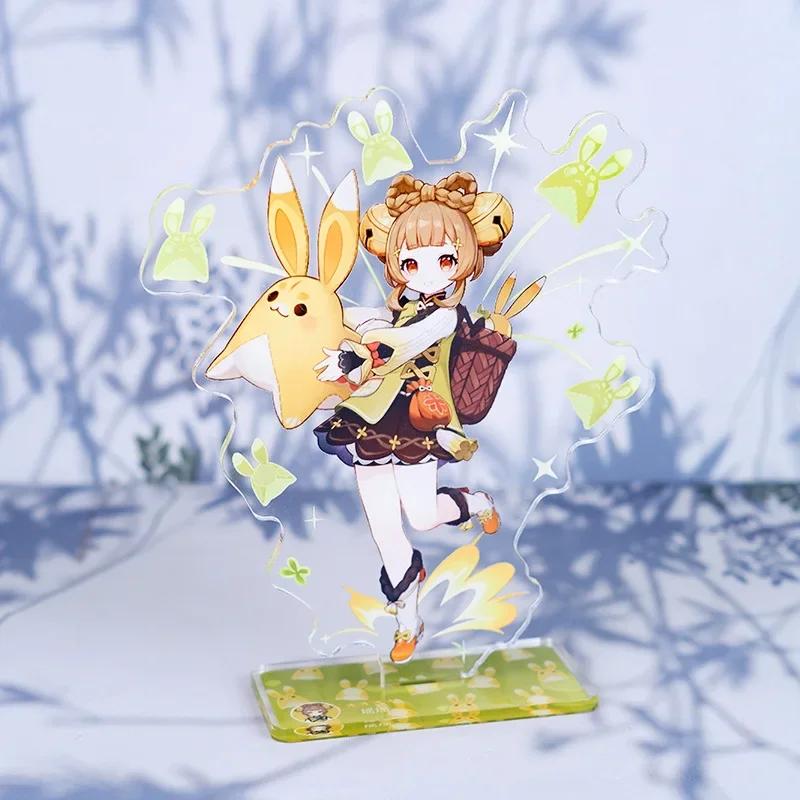 Game Impact New Stand Figure Acrylic Yelan Chevreuse Navia Xiao Cosplay Model Plate Desk Decor Fans Friend Gift