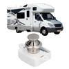 Universal Fit Metal Push Button Latch Push Button Mechanism Door Knob Keyless Catch Lock Caravan Hardware