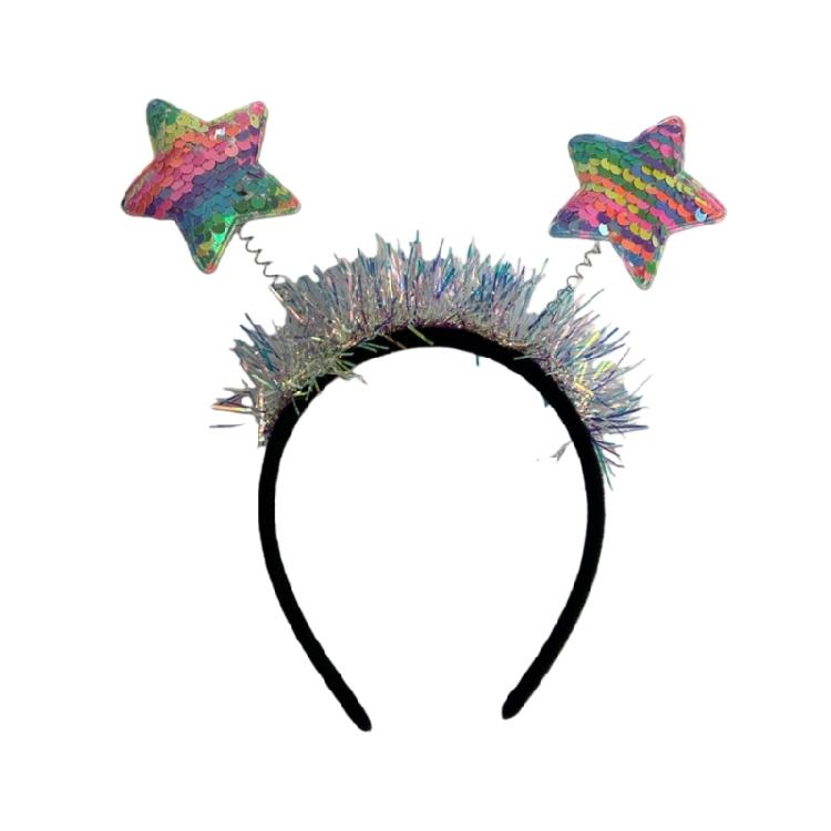 

Star Headwear Breathable Hair Band Christmas Cosplay Hairband For Extended Wear Seasonal Celebration 1