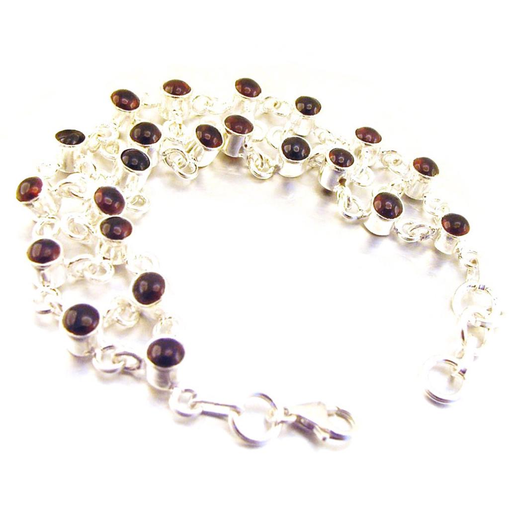 

Les Trésors De Lily [F0655] - Серебряный браслет Charms с гранатом