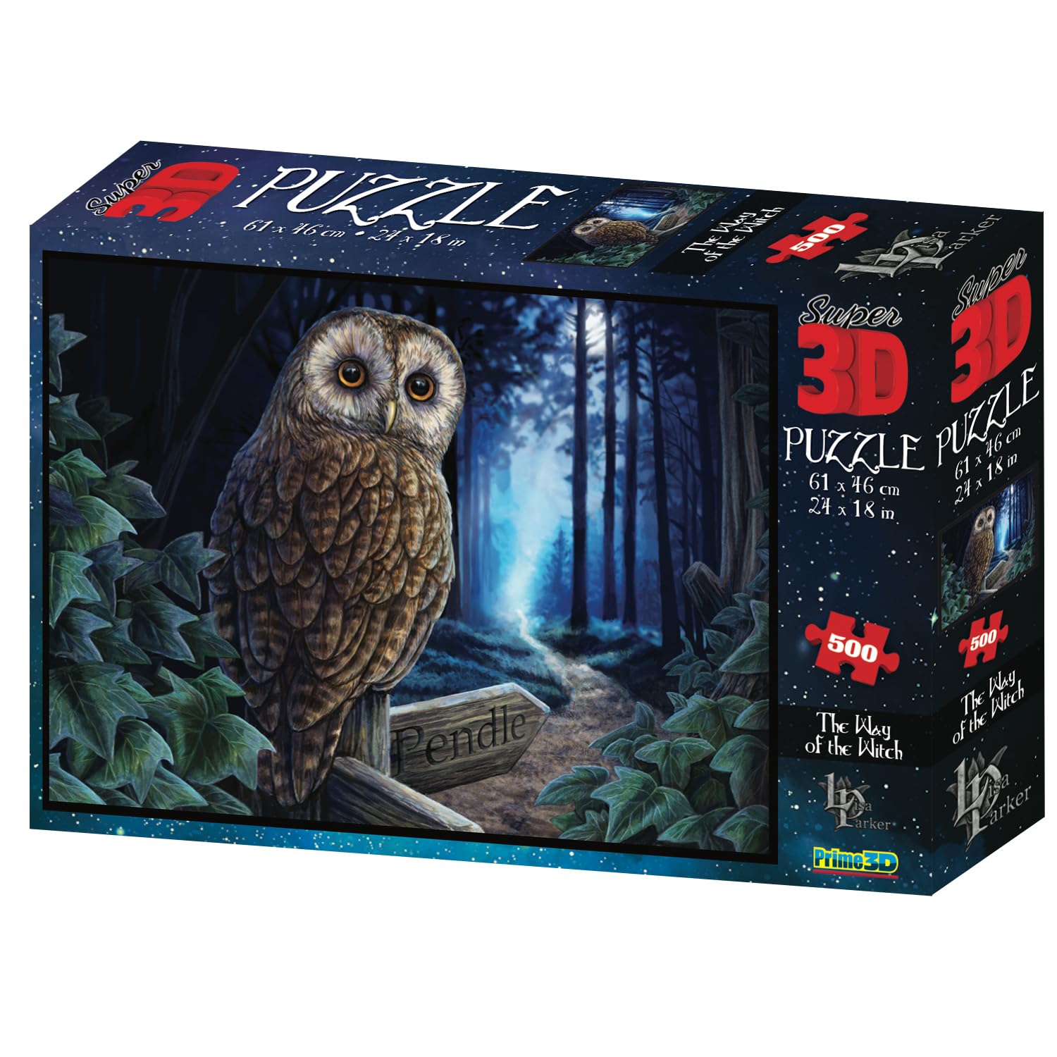 

Yamasan Prime 3D Lisa Parker Forest 10189 Finished 61 x 46cm 500 Pieces Witch s Size /