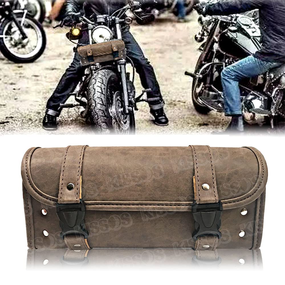 Motorcycle Tool Bag Saddlebag Waterproof Universal Brown Harley-Davidson
