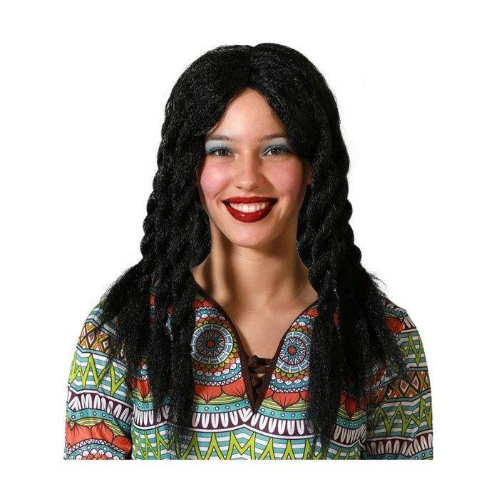 Paruka - Černá - Dreadlocky - Hippie - Jamajská - Kostýmový doplněk