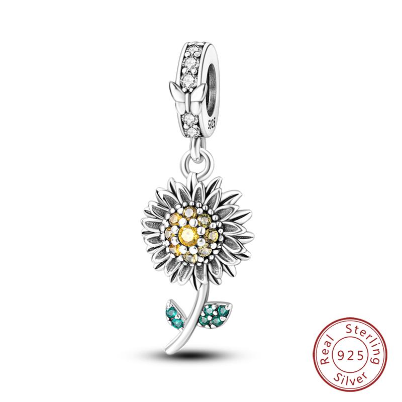 100% Copper Butterfly Fairy Dream Ocean Shell Pearl Mermaid Sea Turtle Sunflower Charms Beads Fit Qikaola Bracelets