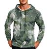 Men's Color Loose Fit Casual Hoodie with Pocket and Drawstring