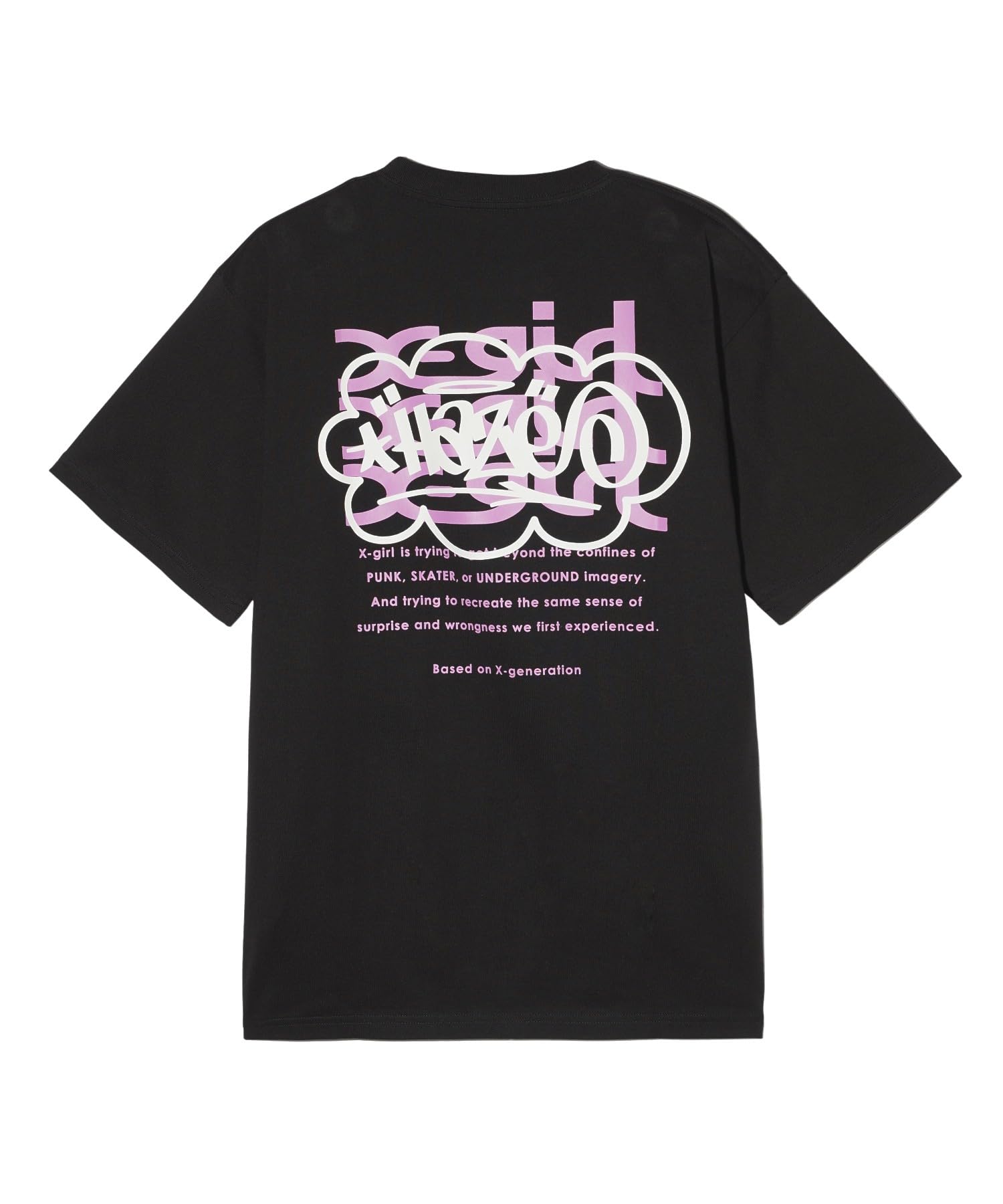 

Футболка Streetwear x HAZE TEE с коротким рукавом, черная [X Girl], размер S/S