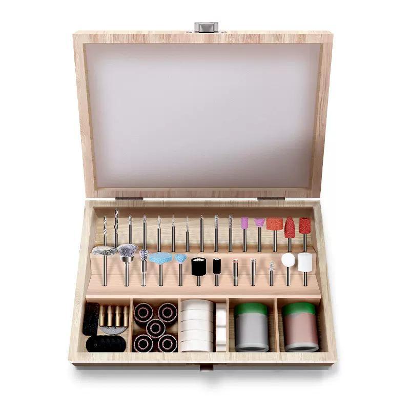 

Аксессуары для электромясорубок: Сверло, отрезной диск Jade, тиски, набор для полировки 100 piece set