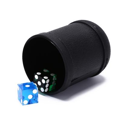 1Pc7.5Cm X 10Cm Ktv Bar Party Plastic Dice Black Shake Cup Game Toy