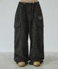 Seulliggeullou Logo Wide Dart Cargo Pants [Leopard]