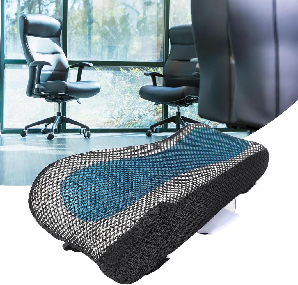Gel Memory Foam Armrest Pads Ergonomic Office Chair Arm Rest Pillow Adjustable Thicken Elbow Support Cushion for Gaming Chair
