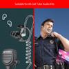 Zeadio Triple Flange Earbuds with Comfortable Silicone Earmuffs (Large Size) - Pack of 4, Black