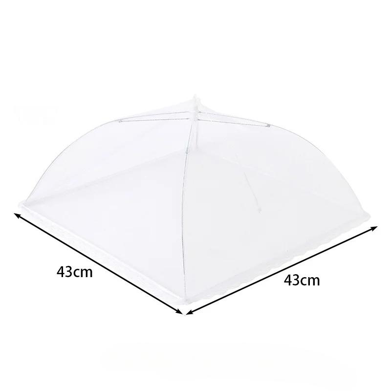 Food Cover Mesh Folding Washable Flies Tables Cover Insect Proof Protective Dish Covers Home Kitchen Storage Accessaries