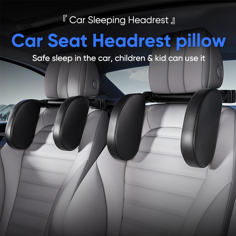 1Pc Adjustable Car Seat Headrest with Memory Foam and Side Pads Sleep Side Head Neck Stretch Support Headrest Car Accessories