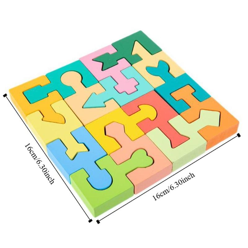 Space Training Three-dimensional Puzzle Boards Wooden Assembled Building Blocks  Gifts