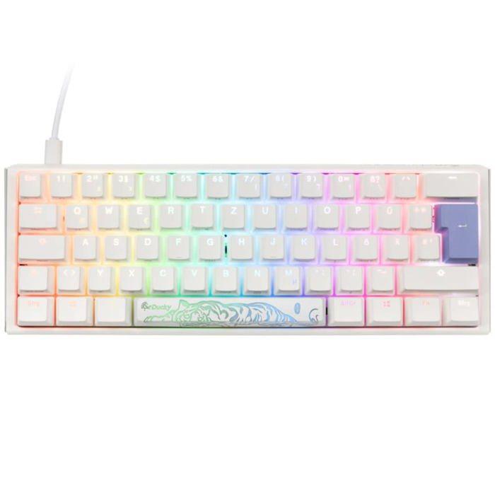 Clavier gaming - DUCKY - One 3 Classic Pure White Mini - RGB LED - Ergonomique - Mécanique